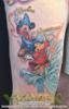 Mickey Mice Mouse on rocks water splash names Hannelore Damian
